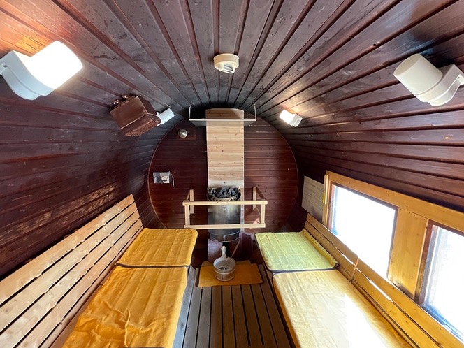 丸駒温泉　バレルサウナ