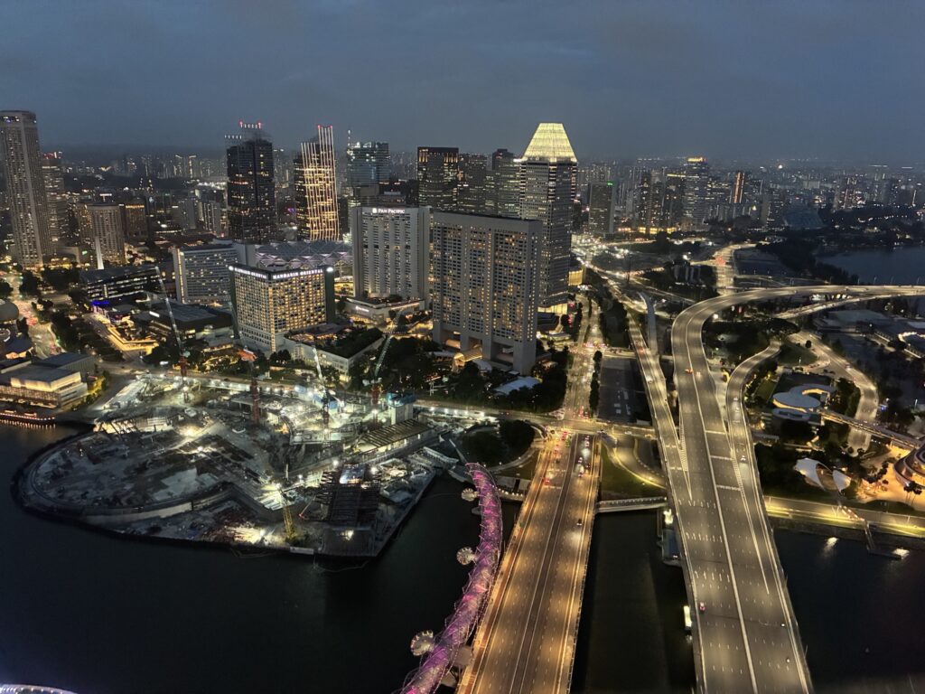 マリーナベイサンズ　夜景